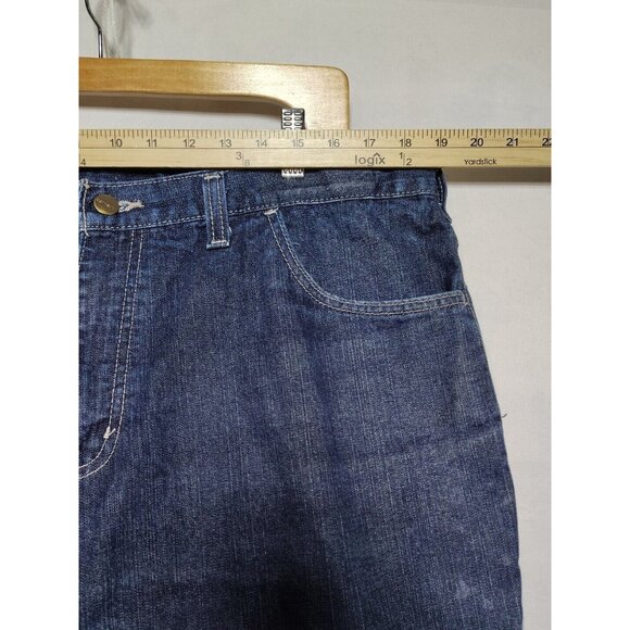 Carhartt FR Men Denim Jeans 38x32 Dark Blue CAT2 NFPA 2112 Workwear - Picture 9 of 14